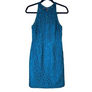 J Crew Green Pamela Leaver Sleeveless Lace Dress Size 4 Style A1743